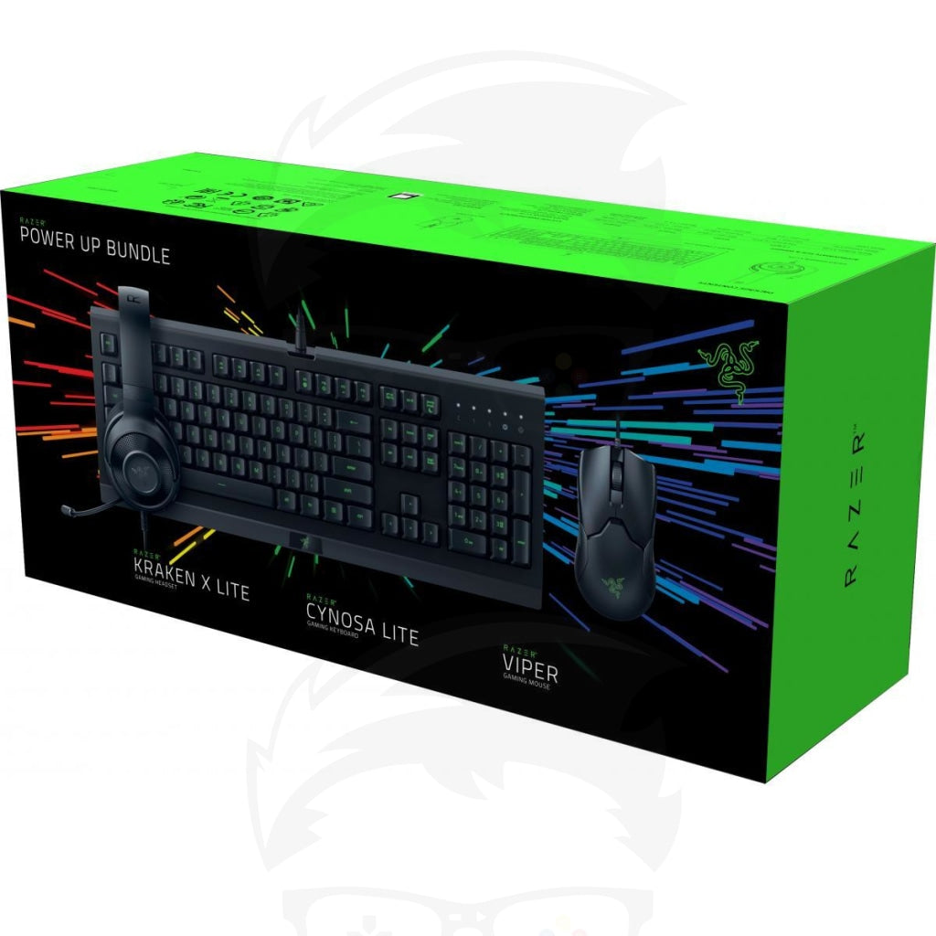 Razer Power Up Bundle (Headset + Gaming Keyboard + Gaming Mouse) Razer Power Up Bundle (Headset + Gaming Keyboard + Gaming Mouse)